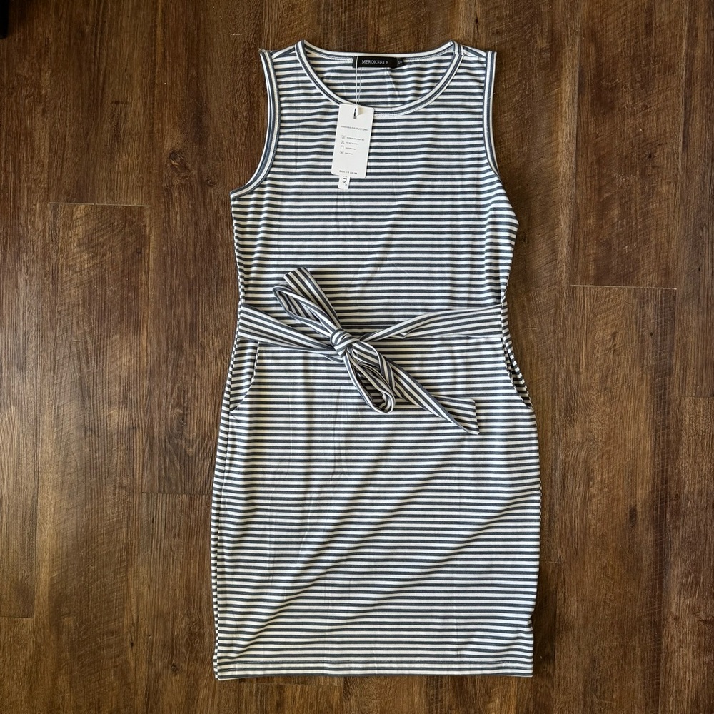 Striped Midi Dress